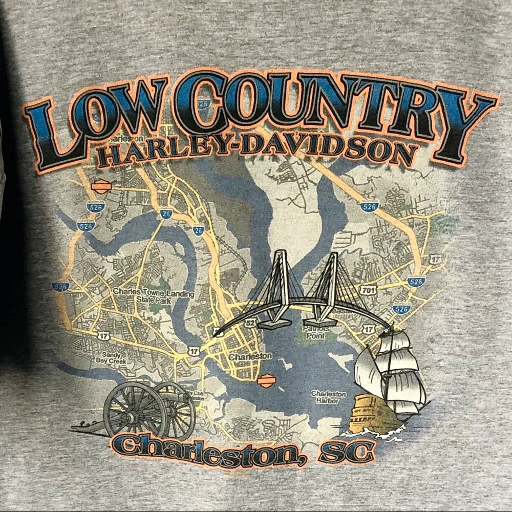 Vintage 2006 Harley Davidson Low County, SC tshirt